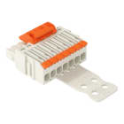 WAGO - 1-Leiter-Federleiste,Hebel,Push-in CAGE CLAMP®,lichtgrau