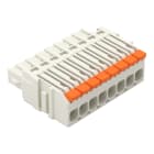 WAGO - 1-Leiter-Federleiste,Hebel,Push-in CAGE CLAMP®,lichtgrau