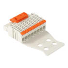 WAGO - 1-Leiter-Federleiste,Hebel,Push-in CAGE CLAMP®,lichtgrau