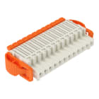 WAGO - 1-Leiter-Federleiste,Hebel,Push-in CAGE CLAMP®,lichtgrau