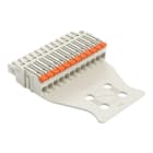 WAGO - 1-Leiter-Federleiste,Hebel,Push-in CAGE CLAMP®,lichtgrau