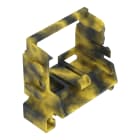 WAGO - Befestigungsadapter f. TS 35, dunkelgrau-gelb