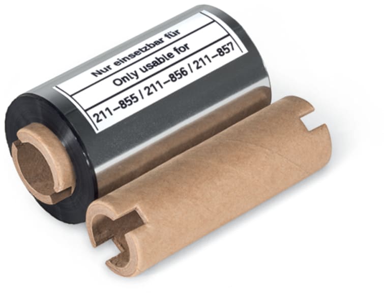 WAGO - Thermotransferfarbband für Smart Printer, für selbstlaminierende Etiketten, schwarz