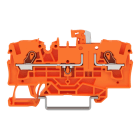 WAGO - 2-Leiter-Trennklemme,mit schwenkbarem Trennmesser,mit Prüfmöglichkeit,orange