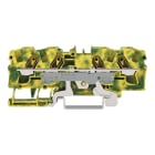 WAGO - 4-Leiter-Schutzleiterklemme,6 mm²,für Anwendungen Ex e II geeignet,grün-gelb