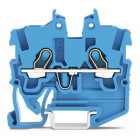 WAGO - 2-Leiter-Mini-Durchgangsklemme,mit Betätigungsöffnung,1 mm²,blau