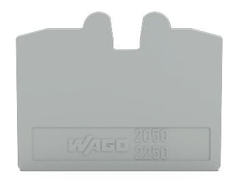 WAGO - Abschluss- und Zwischenplatte, 1,1 mm dick, grau
