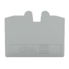 WAGO - Abschluss- und Zwischenplatte, 1,1 mm dick, grau