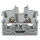 WAGO - 2-Leiter-Mini-Durchgangsklemme,mit Betätigungsöffnung,1 mm²,grau