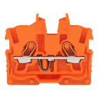 WAGO - 2-Leiter-Mini-Durchgangsklemme,mit Betätigungsöffnung,1 mm²,orange