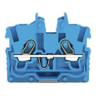 WAGO - 2-Leiter-Mini-Durchgangsklemme,mit Betätigungsöffnung,1 mm²,blau