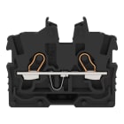 WAGO - 2-Leiter-Mini-Durchgangsklemme,mit Betätigungsöffnung,1 mm²,schwarz