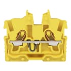 WAGO - 2-Leiter-Mini-Durchgangsklemme,mit Betätigungsöffnung,1 mm²,gelb