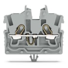 WAGO - 2-Leiter-Mini-Durchgangsklemme,mit Betätigungsöffnung,1 mm²,grau