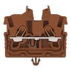 WAGO - 2-Leiter-Mini-Durchgangsklemme,mit Betätigungsöffnung,1 mm²,braun
