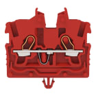 WAGO - 2-Leiter-Mini-Durchgangsklemme,mit Betätigungsöffnung,1 mm²,rot