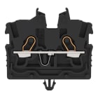WAGO - 2-Leiter-Mini-Durchgangsklemme,mit Betätigungsöffnung,1 mm²,schwarz