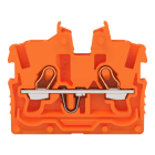 WAGO - 2-Leiter-Mini-Durchgangsklemme,mit Betätigungsöffnung,1 mm²,orange