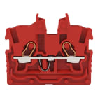 WAGO - 2-Leiter-Mini-Durchgangsklemme,mit Betätigungsöffnung,1 mm²,rot