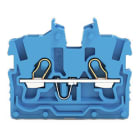 WAGO - 2-Leiter-Mini-Durchgangsklemme,mit Betätigungsöffnung,1 mm²,blau