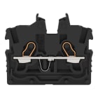 WAGO - 2-Leiter-Mini-Durchgangsklemme,mit Betätigungsöffnung,1 mm²,schwarz