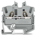 WAGO - 2-Leiter-Mini-Durchgangsklemme,mit Betätigungsöffnung,2,5 mm²,grau