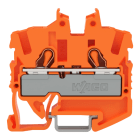 WAGO - 2-Leiter-Mini-Durchgangsklemme,mit Betätigungsöffnung,2,5 mm²,orange