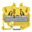 WAGO - 2-Leiter-Mini-Durchgangsklemme,mit Betätigungsöffnung,2,5 mm²,gelb