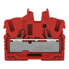 WAGO - 2-Leiter-Mini-Durchgangsklemme,mit Betätigungsöffnung,2,5 mm²,rot