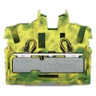 WAGO - 2-Leiter-Mini-Durchgangsklemme,mit Betätigungsöffnung,2,5 mm²,grün-gelb