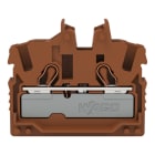 WAGO - 2-Leiter-Mini-Durchgangsklemme,mit Betätigungsöffnung,2,5 mm²,braun