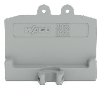 WAGO - Abschlussplatte, grau
