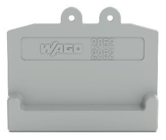 WAGO - Abschlussplatte, grau