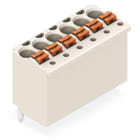 WAGO - 1-Leiter-THR-Federleiste, gerade,Drücker,Push-in CAGE CLAMP®,lichtgrau