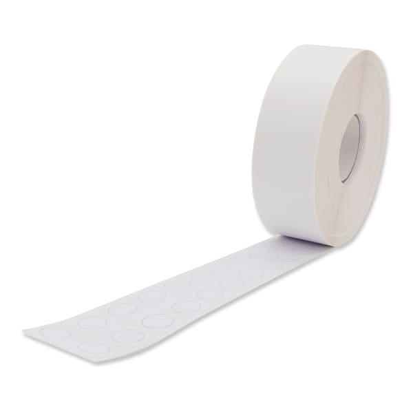 WAGO - Etiketten, für Smart Printer, Durchmesser 12,5 mm, rund, permanent klebend, weiß