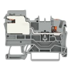 WAGO - 1-Leiter-Potentialausgleichsklemme, 2,5 mm², Push-in CAGE CLAMP®, 2,50 mm², grau
