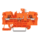 WAGO - 2-Leiter-Trennklemme,mit schwenkbarem Trennmesser,mit Prüfmöglichkeit,orange