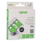 WAGO - Verbindungsklemme mit Hebeln,für alle Leiterarten,max. 4 mm²,transparent
