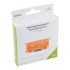 WAGO - Befestigungsadapter,Serie 221 - 4 mm²,zur Montage auf TS 35/Schraubmontage,orang