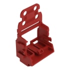 WAGO - Befestigungsadapter mit Zugentlastung,f. 10-Leiter-Klemmen,Serie 221 - 4 mm²,rot
