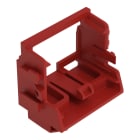 WAGO - Befestigungsadapter,für 10-Leiter-Klemmen,Serie 221 - 4 mm²,rot