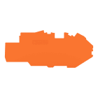 WAGO - Abschluss- und Zwischenplatte, 1 mm dick, orange