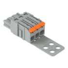 WAGO - 1-Leiter-Federleiste,Hebel,Push-in CAGE CLAMP®,grau