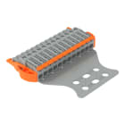 WAGO - 1-Leiter-Federleiste,Hebel,Push-in CAGE CLAMP®,grau