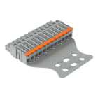 WAGO - 1-Leiter-Federleiste,Hebel,Push-in CAGE CLAMP®,grau