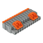 WAGO - 1-Leiter-Federleiste,Hebel,Push-in CAGE CLAMP®,grau