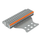WAGO - 1-Leiter-Federleiste,Hebel,Push-in CAGE CLAMP®,grau