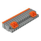 WAGO - 1-Leiter-Federleiste,Hebel,Push-in CAGE CLAMP®,grau