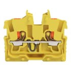 WAGO - 2-Leiter-Mini-Durchgangsklemme,mit Drücker,1 mm²,gelb