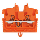 WAGO - 2-Leiter-Mini-Durchgangsklemme,mit Drücker,1 mm²,orange